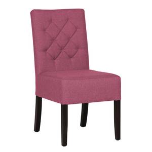 Chaises rembourrées Lilou (lot de 2) Tissu - Tissu Suria : Rose vif