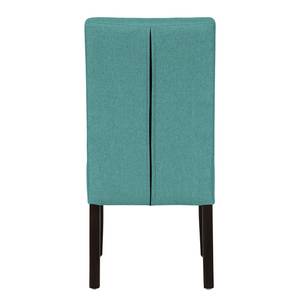 Gestoffeerde stoelen Lilou geweven stof - Stof Suria: Turquoise