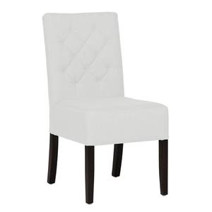 Chaises rembourrées Lilou (lot de 2) Tissu - Tissu Suria : Blanc