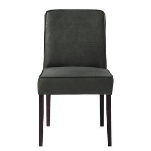 Chaise Lindside Tissu / Hêtre massif - Gris lava