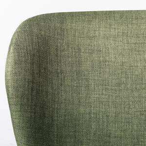 Gestoffeerde stoel Livaras geweven stof/massief beukenhout - Set van 2