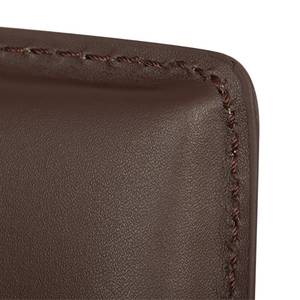 Chaises Lucy (lot de 2) Imitation cuir - Marron foncé