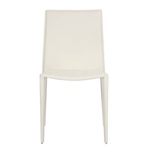 Gestoffeerde stoelen Elena kunstleer - Wit
