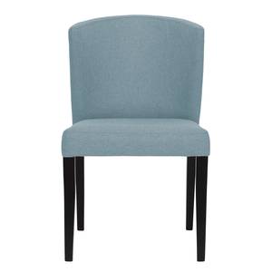 Chaises rembourrées Lydia (lot de 2) Tissu / Hêtre massif - Tissu Suria : Bleu clair