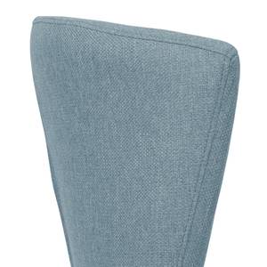 Gestoffeerde stoelen Lydia geweven stof/massief beukenhout - Stof Suria: Lichtblauw