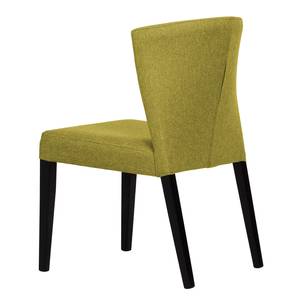 Chaises rembourrées Lydia (lot de 2) Tissu / Hêtre massif - Tissu Suria : Vert clair