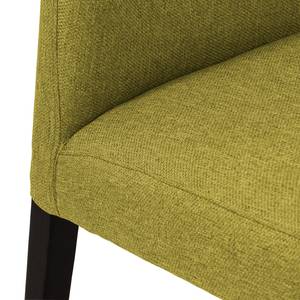 Chaises rembourrées Lydia (lot de 2) Tissu / Hêtre massif - Tissu Suria : Vert clair