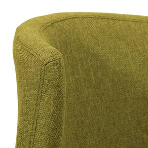 Chaises rembourrées Lydia (lot de 2) Tissu / Hêtre massif - Tissu Suria : Vert clair