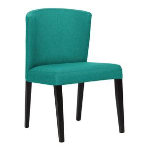 Chaises rembourrées Lydia (lot de 2) Tissu / Hêtre massif - Tissu Suria : Turquoise