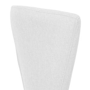 Chaises rembourrées Lydia (lot de 2) Tissu / Hêtre massif - Tissu Suria : Blanc