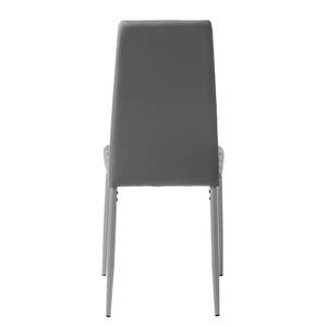 Gestoffeerde stoelen Mala kunstleer metaal - Grijs