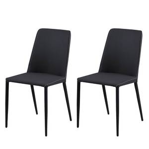 Chaises Maredale (lot de 2) Tissu - Anthracite