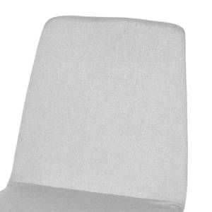 Gestoffeerde stoelen Mia (2-delige set) geweven stof - Lichtgrijs