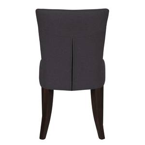 Chaises rembourrées Mia (lot de 2) Tissu - Tissu Suria : Anthracite