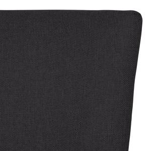 Chaises rembourrées Mia (lot de 2) Tissu - Tissu Suria : Anthracite