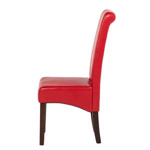Gestoffeerde stoelen Nello II kunstleer - Rood