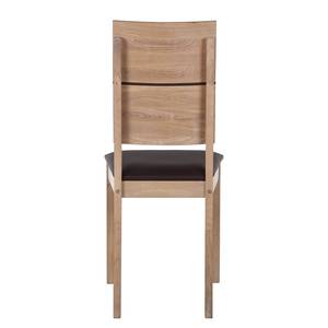 Chaises RichWOOD II (lot de 2) Chêne sauvage massif / Imitation cuir