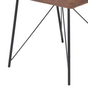 Gestoffeerde stoelen Norris (set van 2) microvezel/metaal