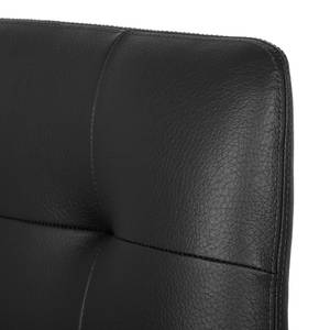 Chaises Saleno I (lot de 2) Cuir véritable - Limon / Chêne - Noir / Chêne