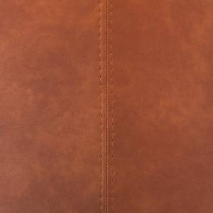 Sedia imbottita Sarpsborg (set da 2) Similpelle Color cognac - Color cognac/Quercia chiara