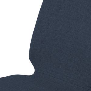 Gestoffeerde stoelen Stig I geweven stof/massief eikenhout - Stof Vesta: Blauw - Eik