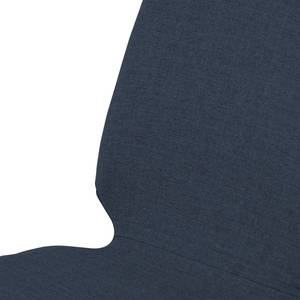 Chaises rembourrées Stig II (lot de 2) Tissu / Chêne massif - Tissu Vesta : Bleu - Chêne