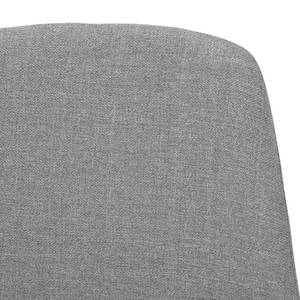 Chaises rembourrées Stig II (lot de 2) Tissu / Chêne massif - Tissu Vesta : Gris foncé - Chêne