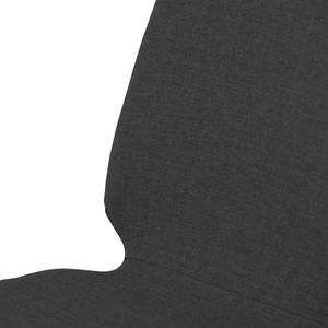 Gestoffeerde stoelen Stig I geweven stof/massief eikenhout - Stof Vesta: Antraciet - Walnoot