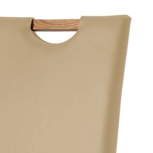 Polsterstuhl Talagante (2er-Set) Echtleder - Beige