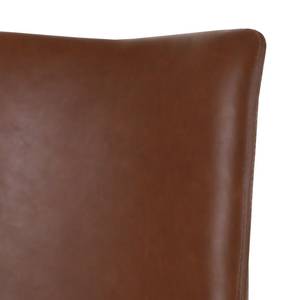 Chaises rembourrées Telford (lot de 2) Imitation cuir / Acier inoxydable - Marron