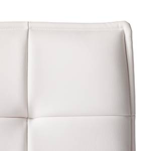 Chaises Crofton I (lot de 2) Imitation cuir / Chêne massif - Blanc