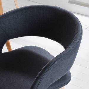 Chaise capitonnée Volda Tissu - Gris