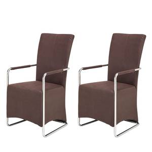 Chaises Wendy (lot de 2) Cadre inox