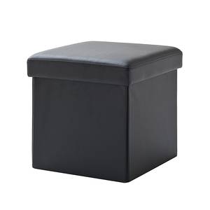 Sgabello imbottito cube (con tappo) similpelle nera