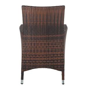 Poltrona da giardino Paradise Lounge set 2 - Polyrattan marrone screziato