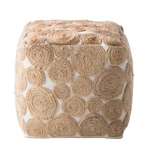 Pouf Dindori Mischgewebe - Beige