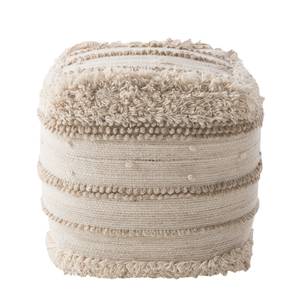 Pouf Raipura Wolle - Creme