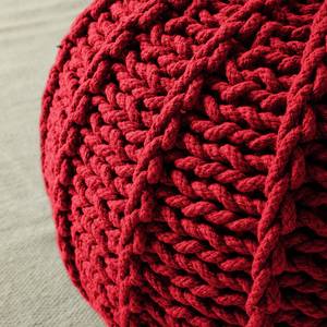 Pouf Rosita Tissu - Rouge