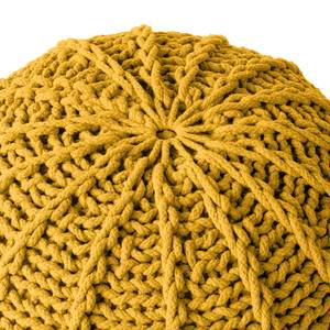 Pouf Rosita Tissu - Jaune moutarde