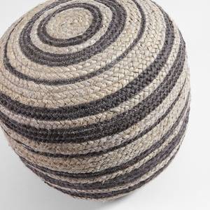 Pouf Saht I Jute - Beige / Grau