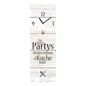 Horloge Die Besten Partys Verre - Blanc / Noir