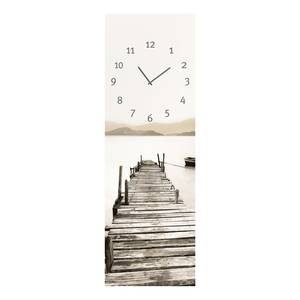 Horloge Steg Ins Wasser Verre - Blanc / Marron