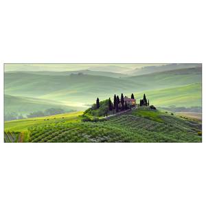 Floatglasbild Tuscany Twilight Multicolor - Glas - 80 x 30 x 1.3 cm