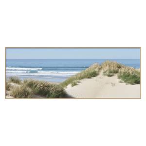 Bild Beach Solbakk Beige - Blau - Papier - 81 x 31 x 3 cm