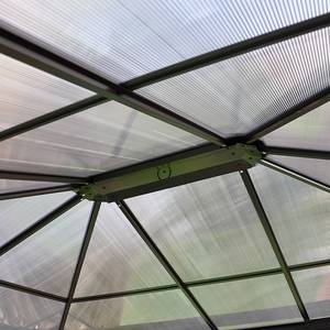 Profi-Pavillon Boss Aluminium/Kunststoff/Polyester - Anthrazit/Natur