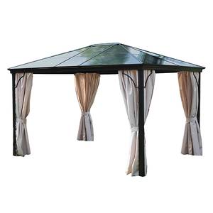 Paviljoentent Boss aluminium/kunststof/antracietkleurig polyester/natuurkleurig