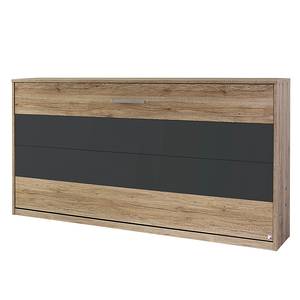 Opklapbed Albero San Remo eikenhouten look/grijs