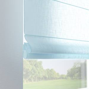 Raffrollo Verona III Webstoff - Babyblau - 100 x 170 cm