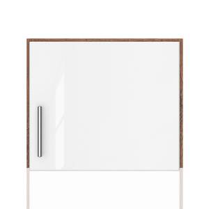 Rehausse pour armoire KiYDOO 1 porte Blanc brillant / Imitation chêne de Stirling - Butoir à droite