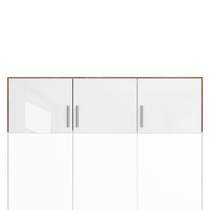 Rehausse pour armoire KiYDOO 1 porte Blanc brillant / Imitation chêne de Stirling